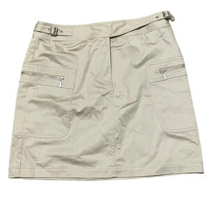 Antonio Melani Tan Belted Skirt Size 8